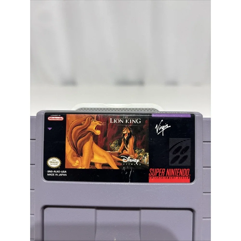 Nintendo SNES The Lion King GAME CARTRIDGE ONLY Tested Works Disney‎